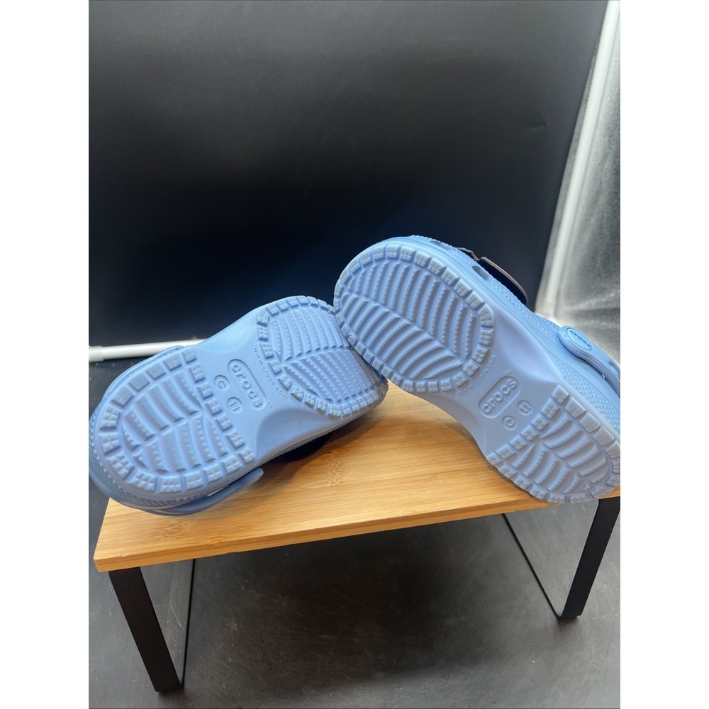 Crocs Disney Lilo and Stitch Blue Clog Shoe Unisex Childrens Size 11 - Picture 8 of 9